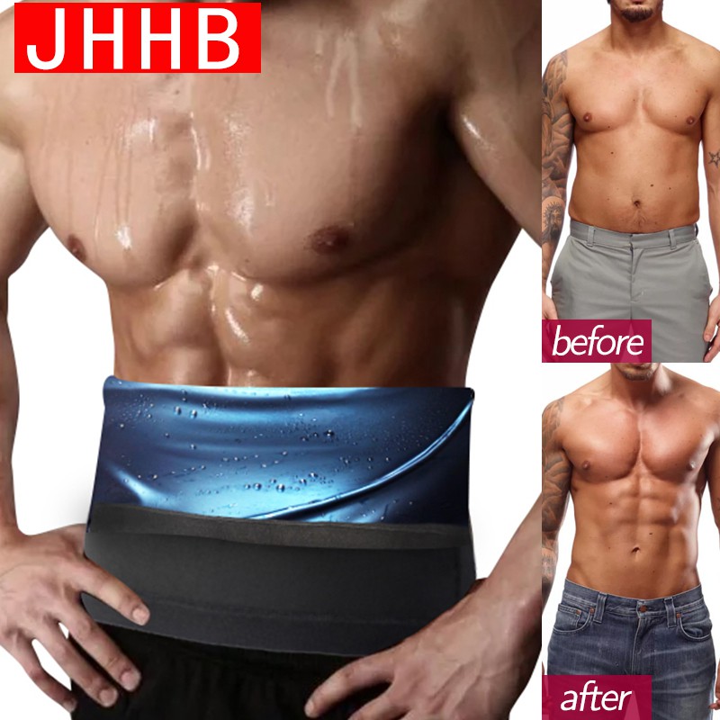 Men Slimming Body Shaper Sauna Sweat Belt Waist Trainer Corsets Belly Band Sport Girdle Modeling Straps Stomach Wraps Fat Burner