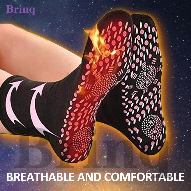 Self-heating health socks tourmaline magnetic therapy comfortable breathable massage socks/durable
