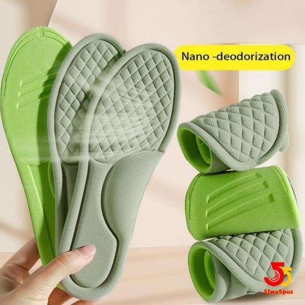 4PCS Soft Memory Foam Insoles for Shoes Men Women Deodorant Absorb-Sweat Massage Sport Insole Feet Orthopedic Shoe Sole Running -55